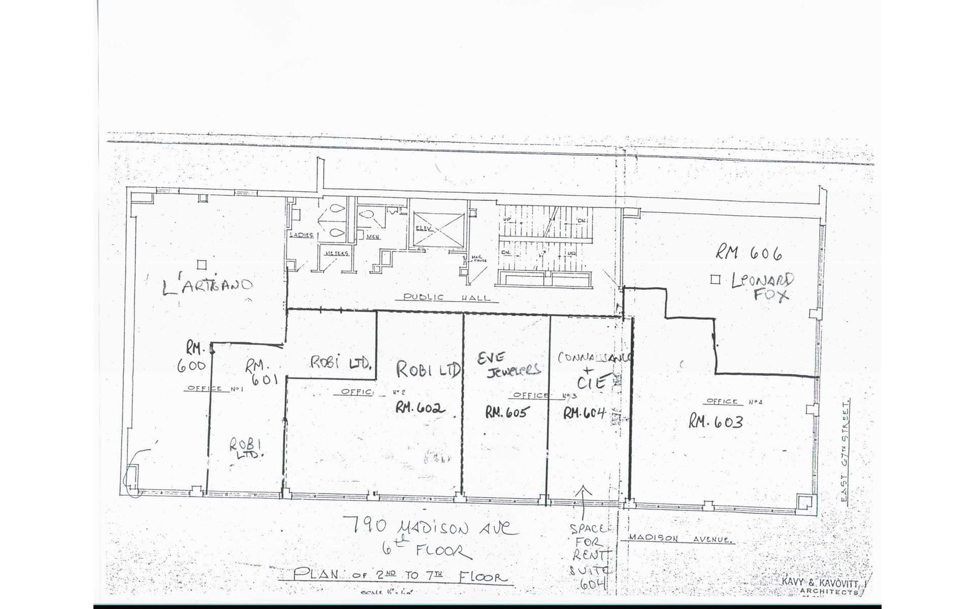 Floorplan for 790 Madison Avenue, 405