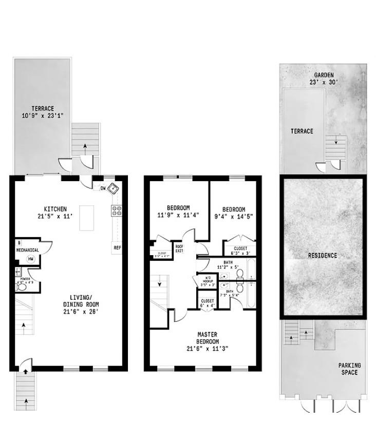 Floorplan for 16 Bancroft Place, 1