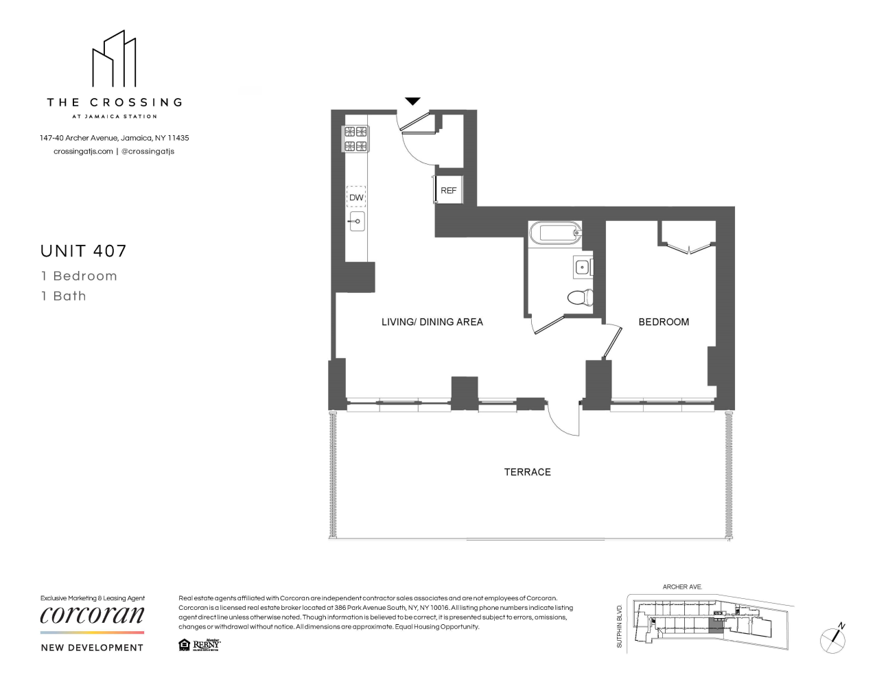 Floorplan for 147-40 Archer Avenue, 407