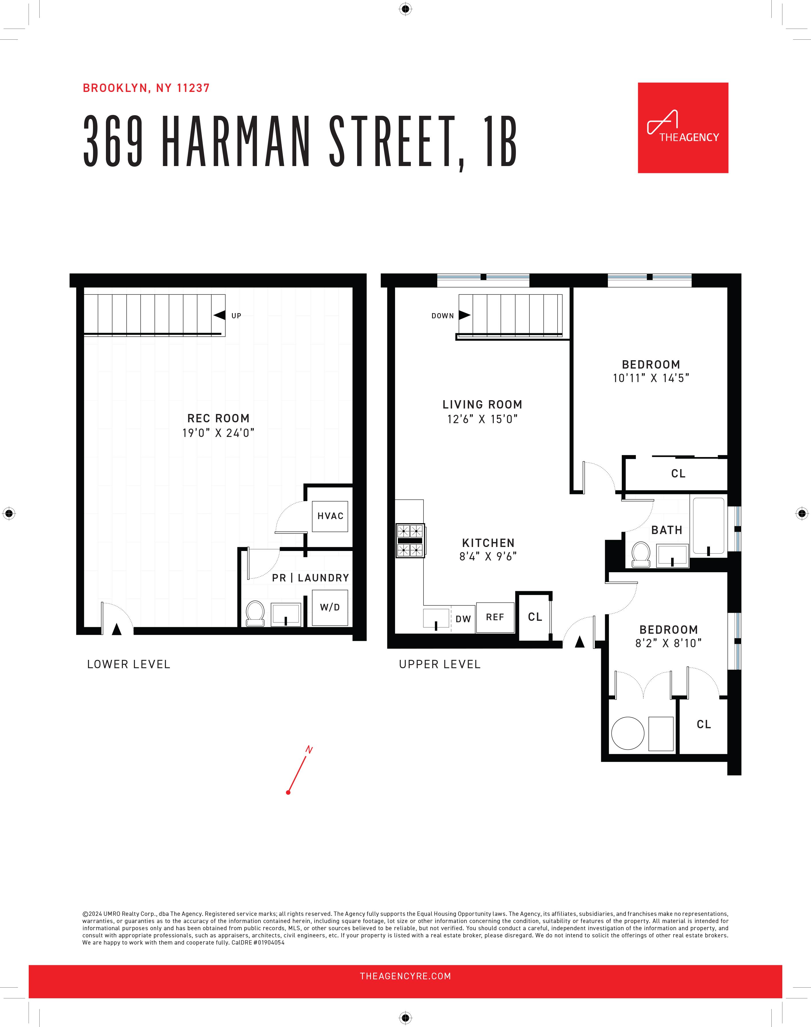 Floorplan for 369 Harman Street, 1-B