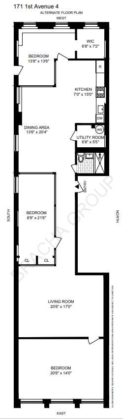 Floorplan for 171 1st Avenue, 4