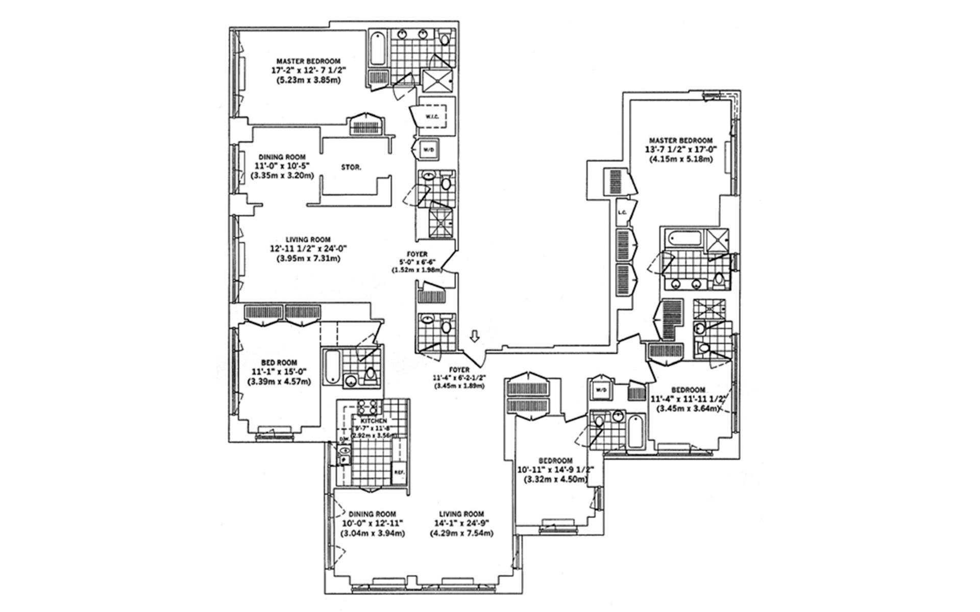 Floorplan for 401 East 60th Street, 38AB