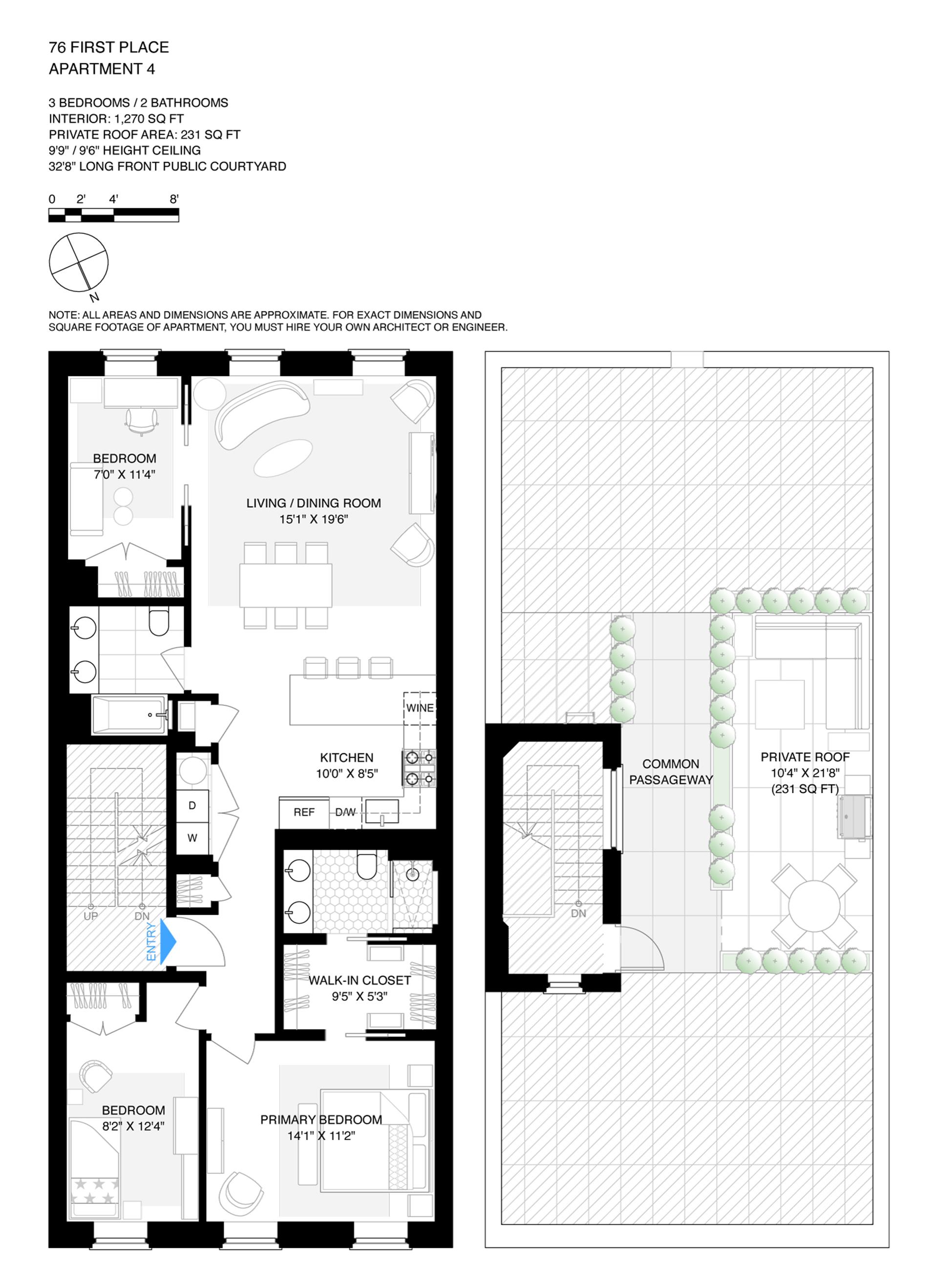 Floorplan for 76 1st Place, 4