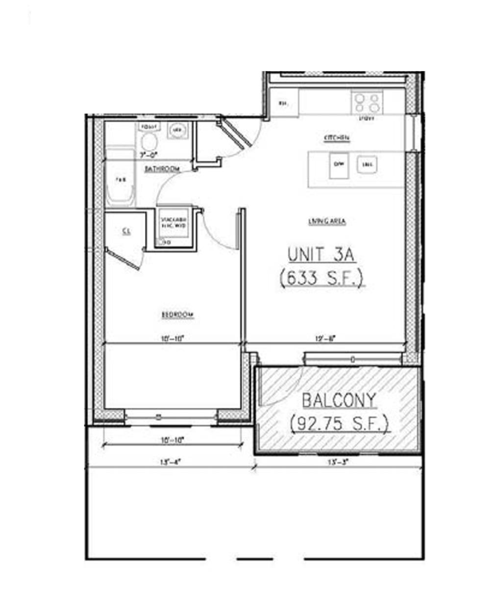 Floorplan for 355 53rd Street, 3-A