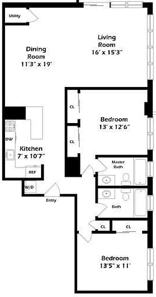 Floorplan for 31 Hylan Boulevard, 1D