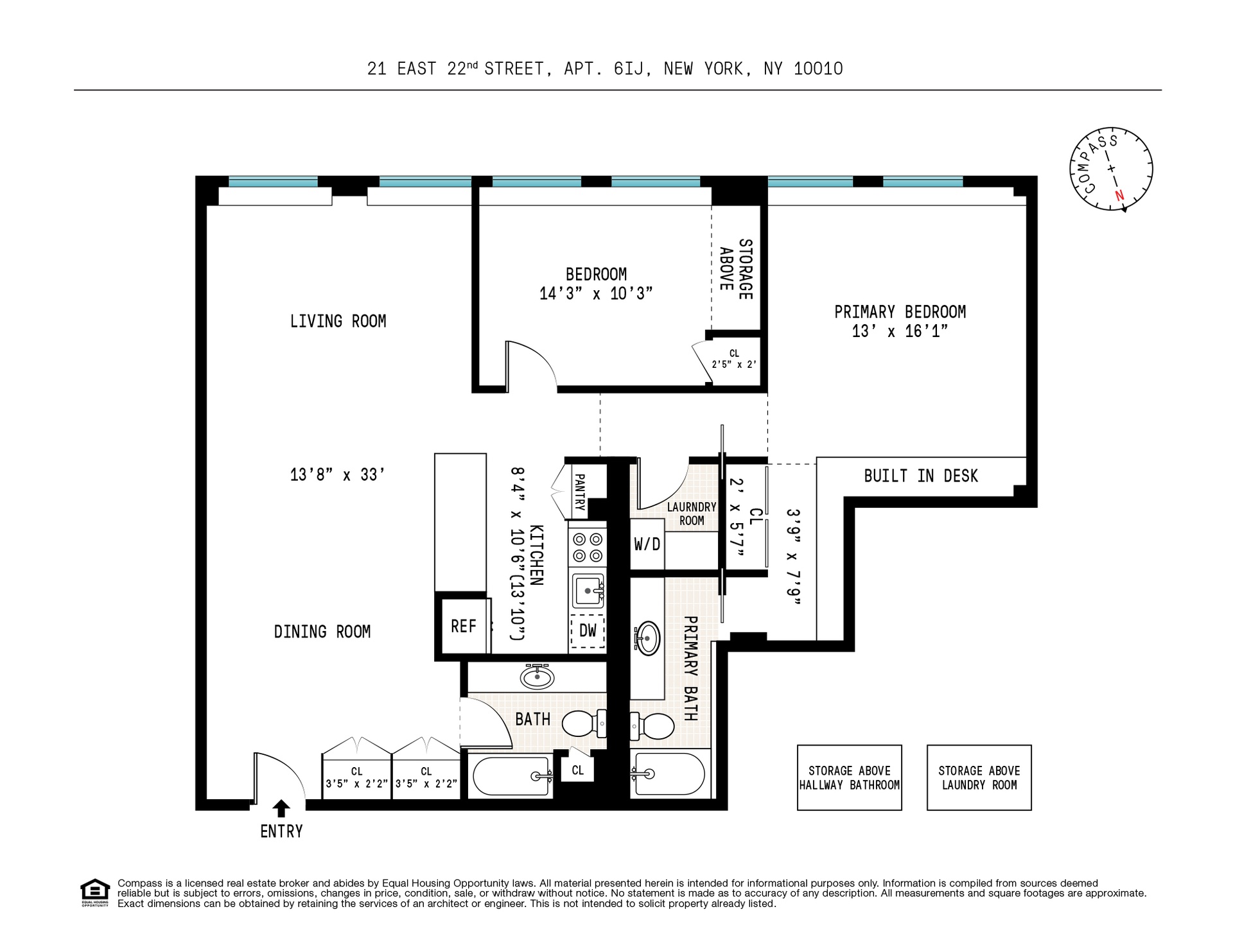 Floorplan for 21 East 22nd Street, 6IJ