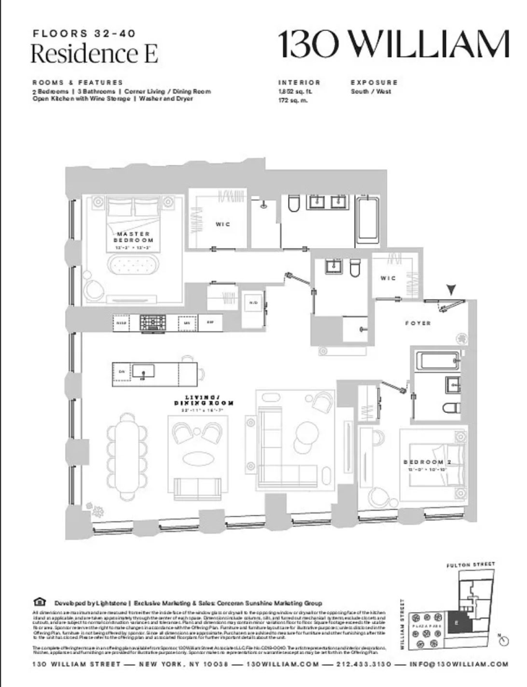 Floorplan for 130 William Street, 35ECAB