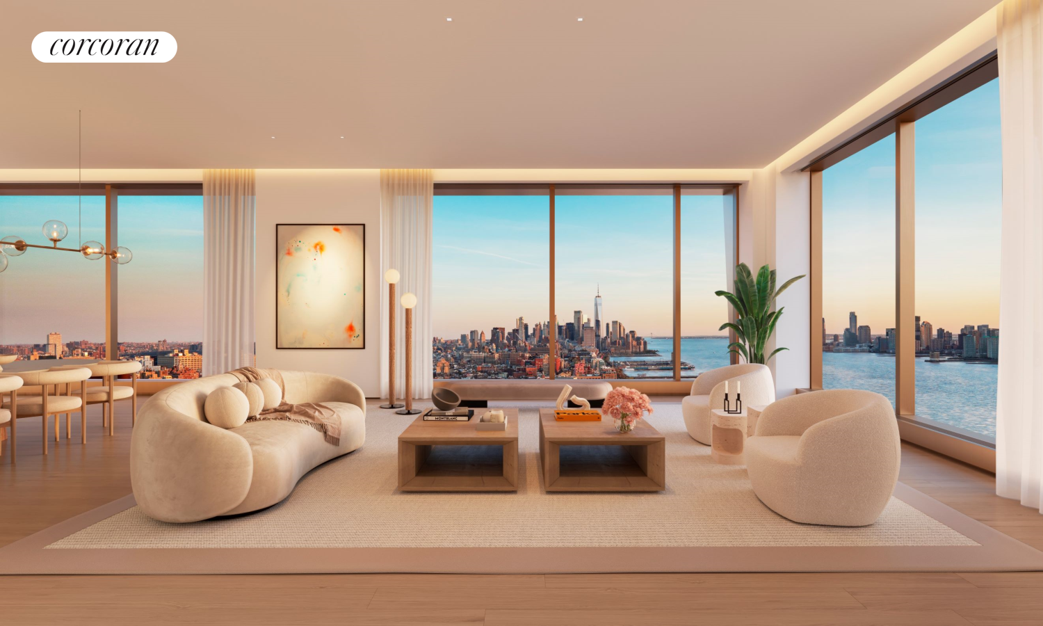 500 West 18th Street West 12C, Chelsea, Downtown, NYC - 4 Bedrooms  
4.5 Bathrooms  
6 Rooms - 