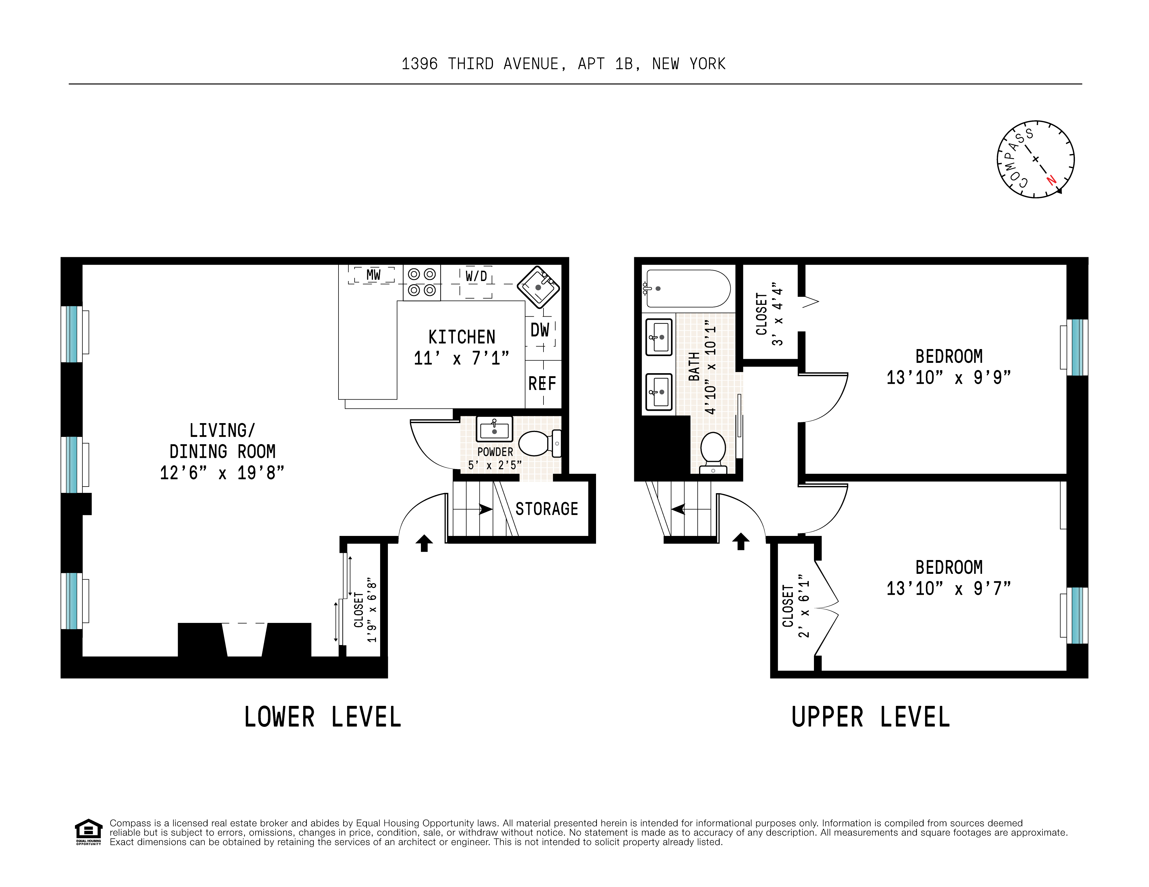 Floorplan for 1396 3rd Avenue, 1B