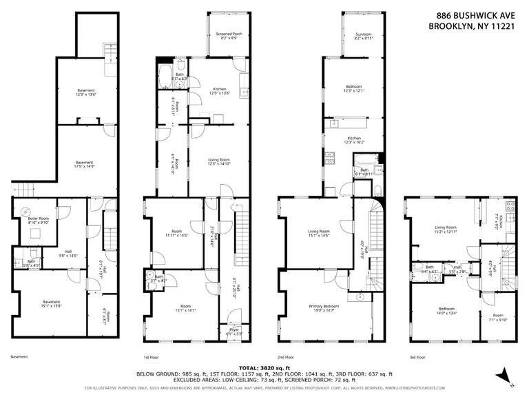 Floorplan for 886 Bushwick Avenue