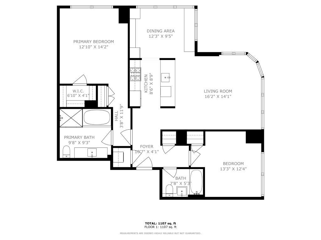 Floorplan for 306 Gold Street, 15-A