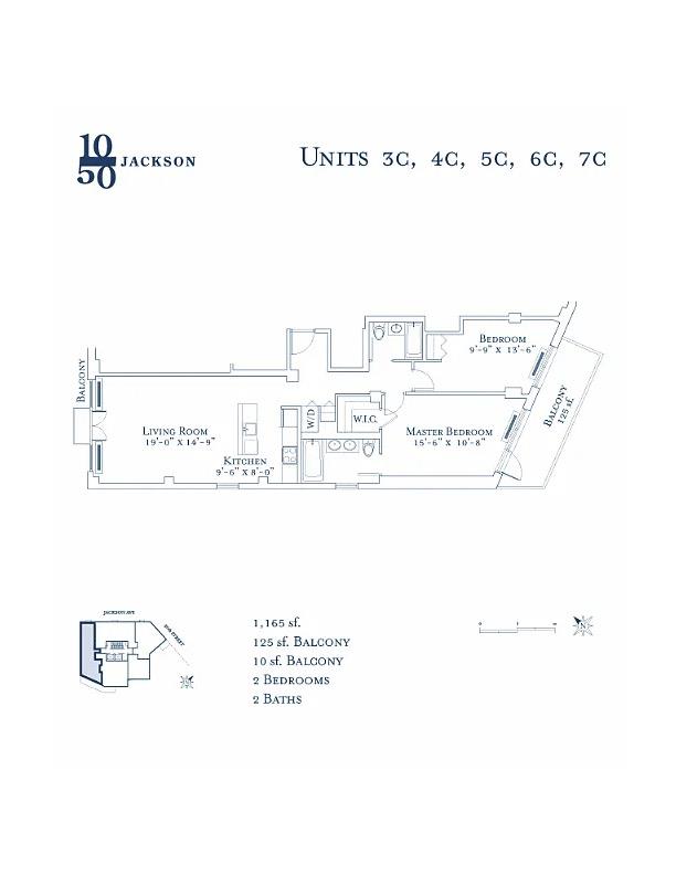 Floorplan for 10-50 Jackson Avenue, 3-C