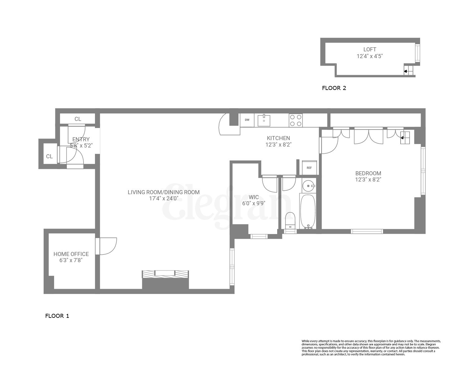 Floorplan for 26 West 74th Street, 2-B