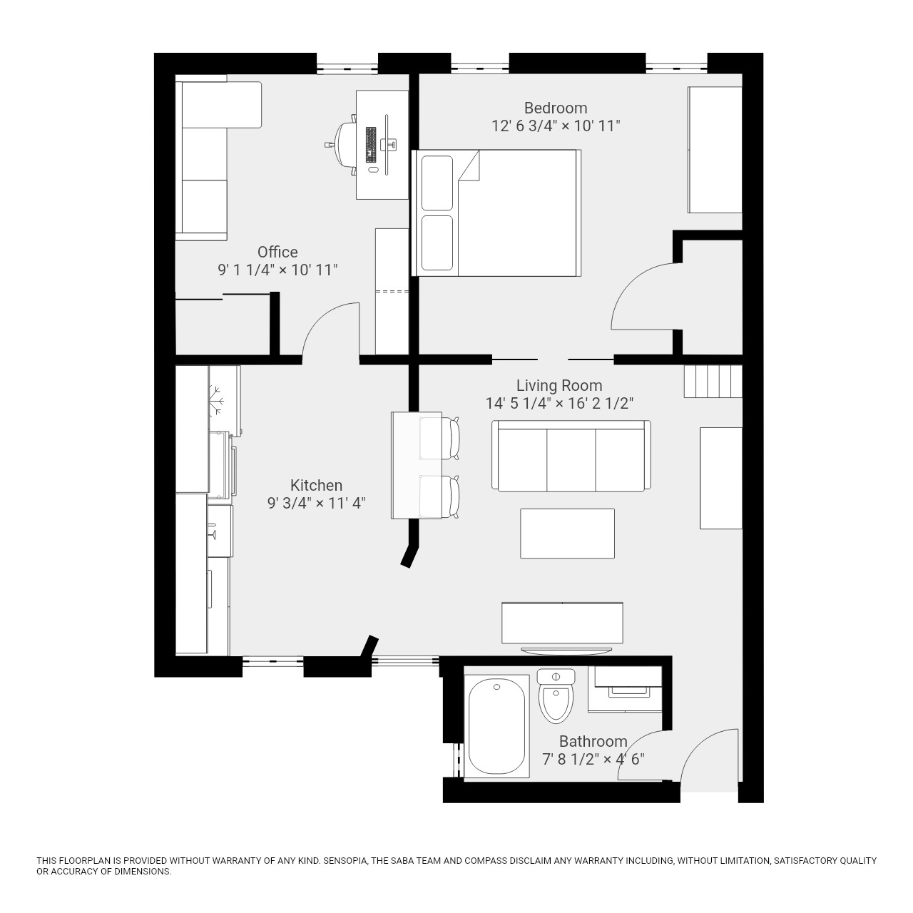 Floorplan for 133 17th Street, 4R