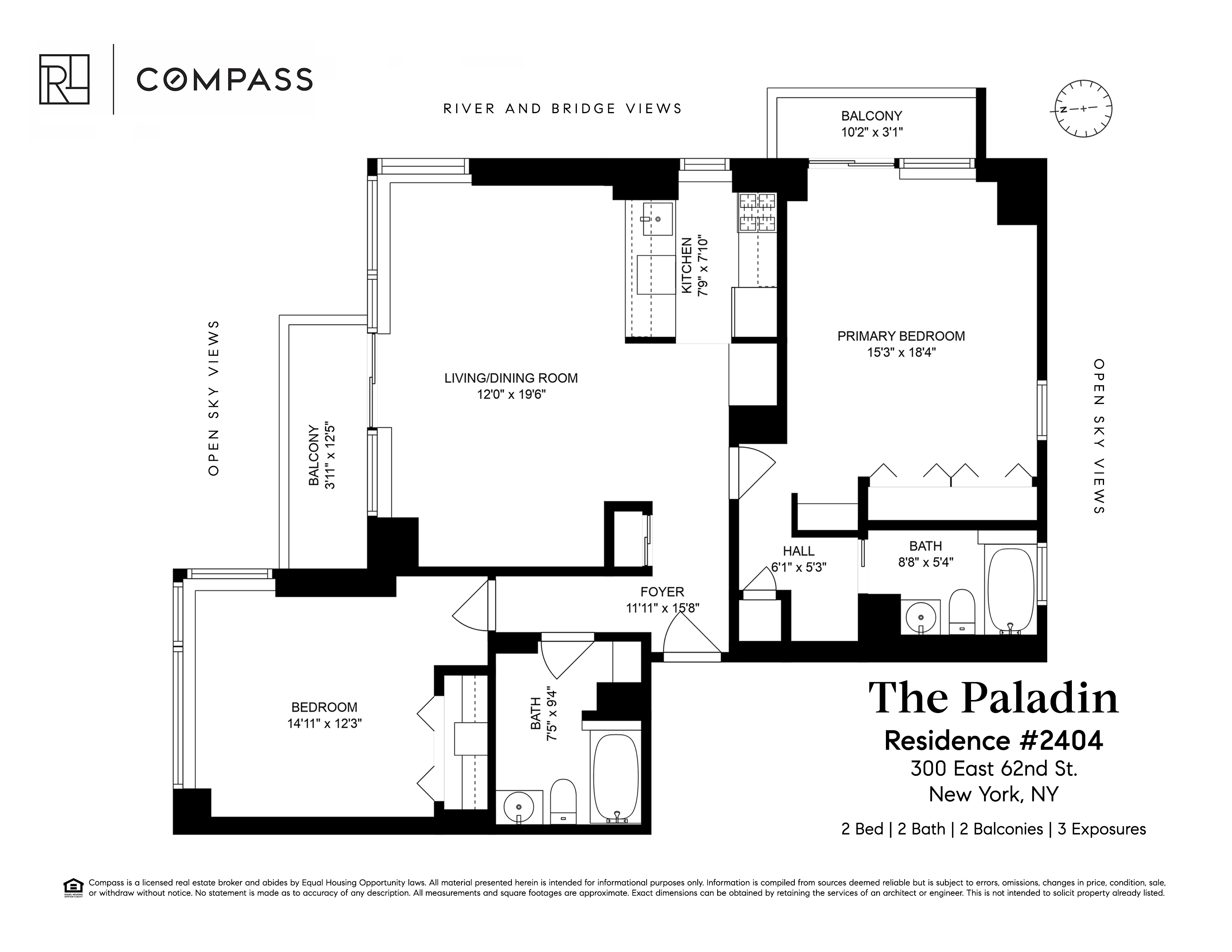 Floorplan for 300 East 62nd Street, 2404