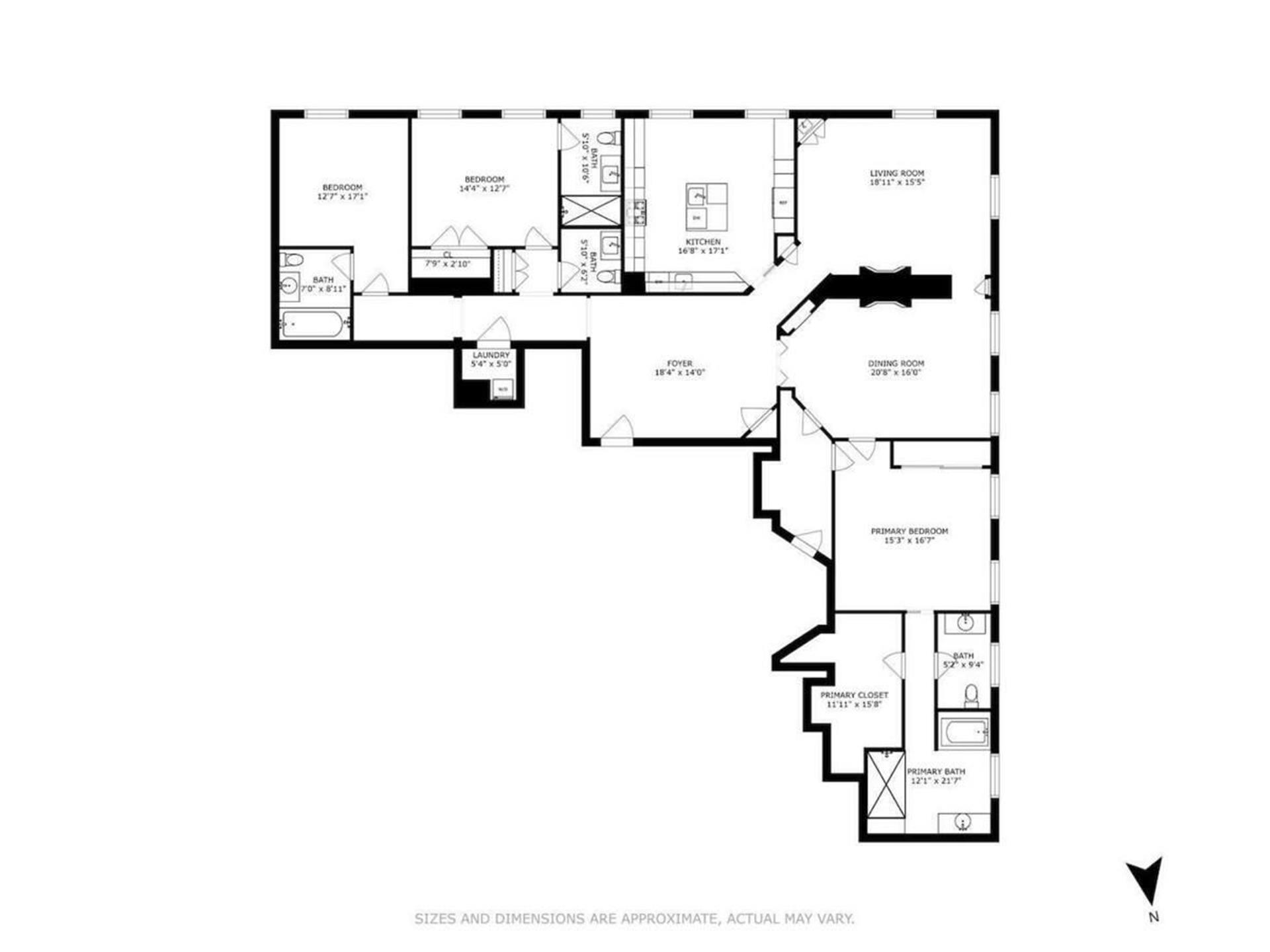 Floorplan for 390 West End Avenue, 11EN