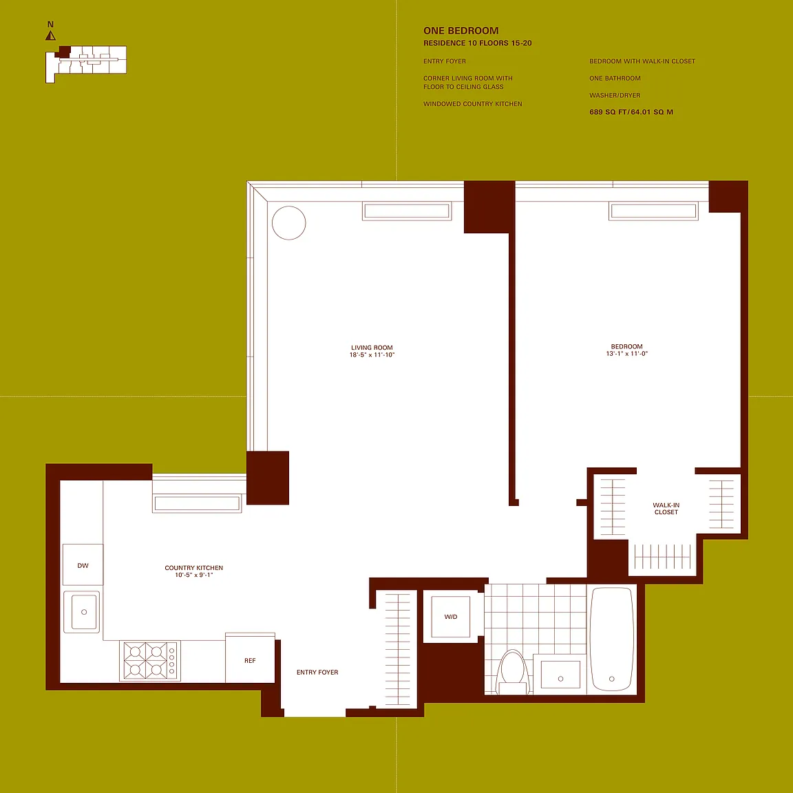 Floorplan for 450 West 17th Street, 1910