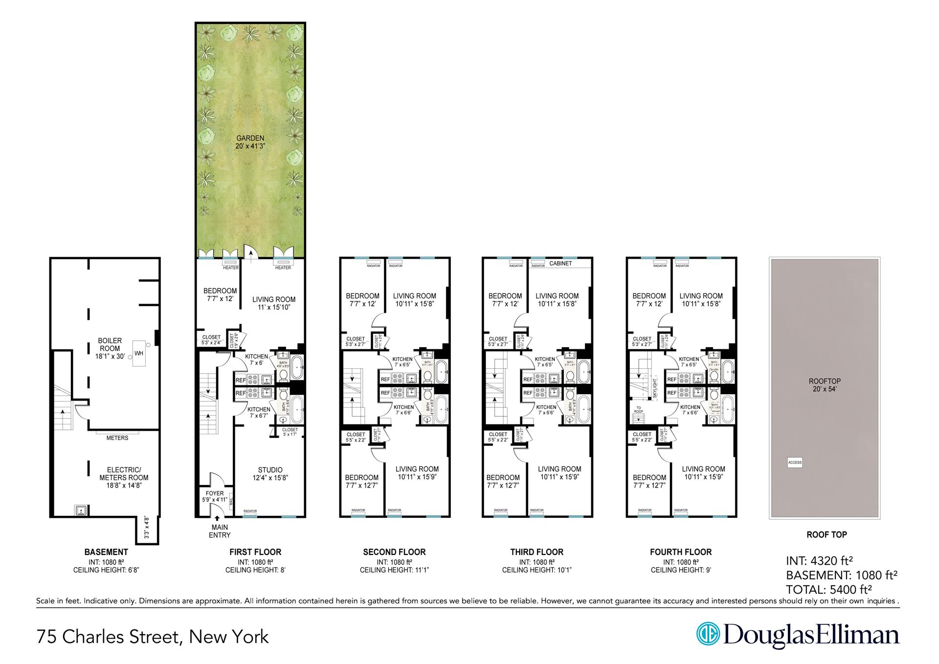 Floorplan for 75 Charles Street