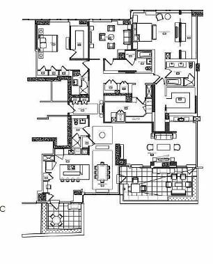 Floorplan for 80 Riverside Boulevard, 17-C