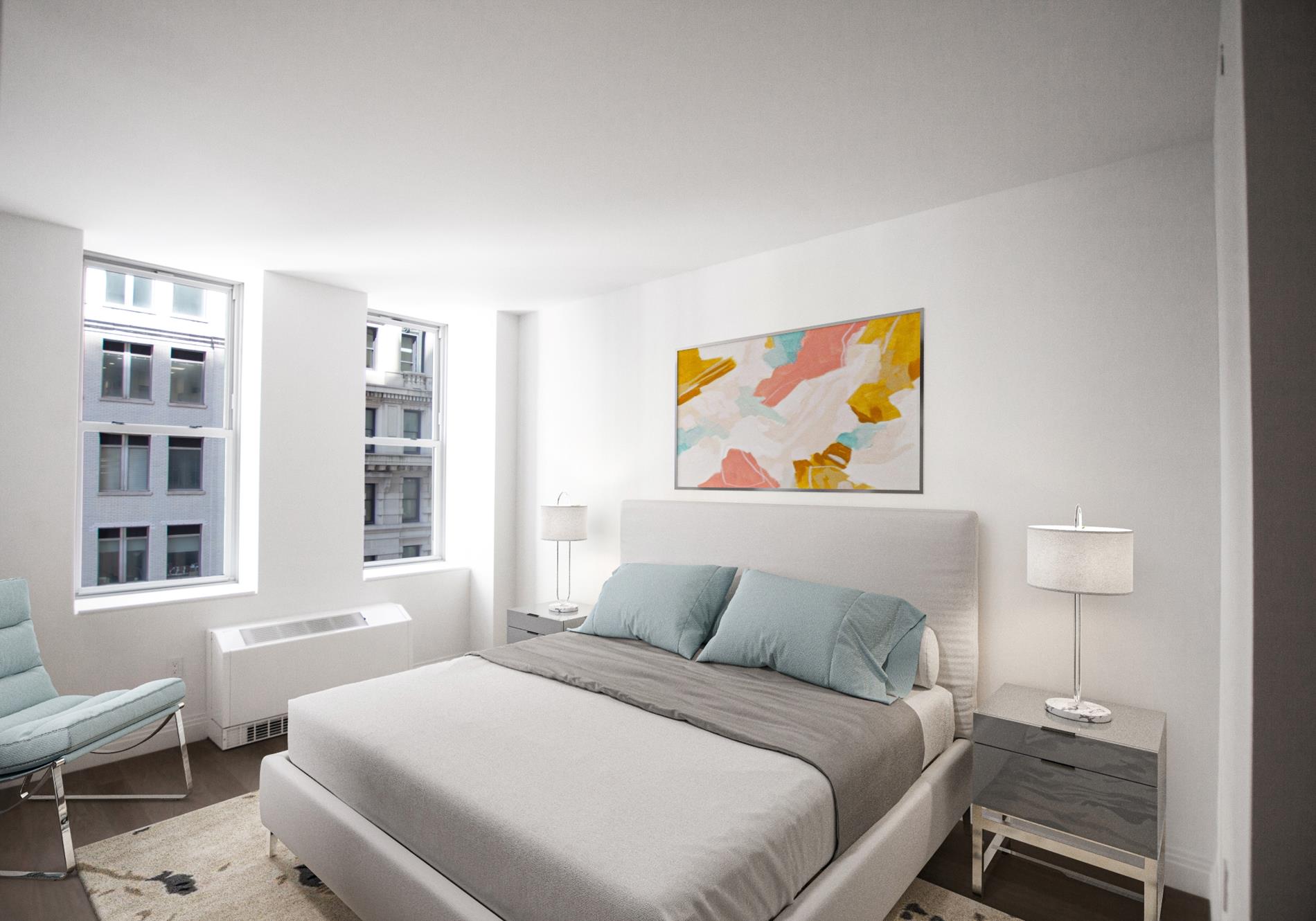 1 Wall Street 2107, Financial District, Downtown, NYC - 2 Bedrooms  
2 Bathrooms  
4 Rooms - 