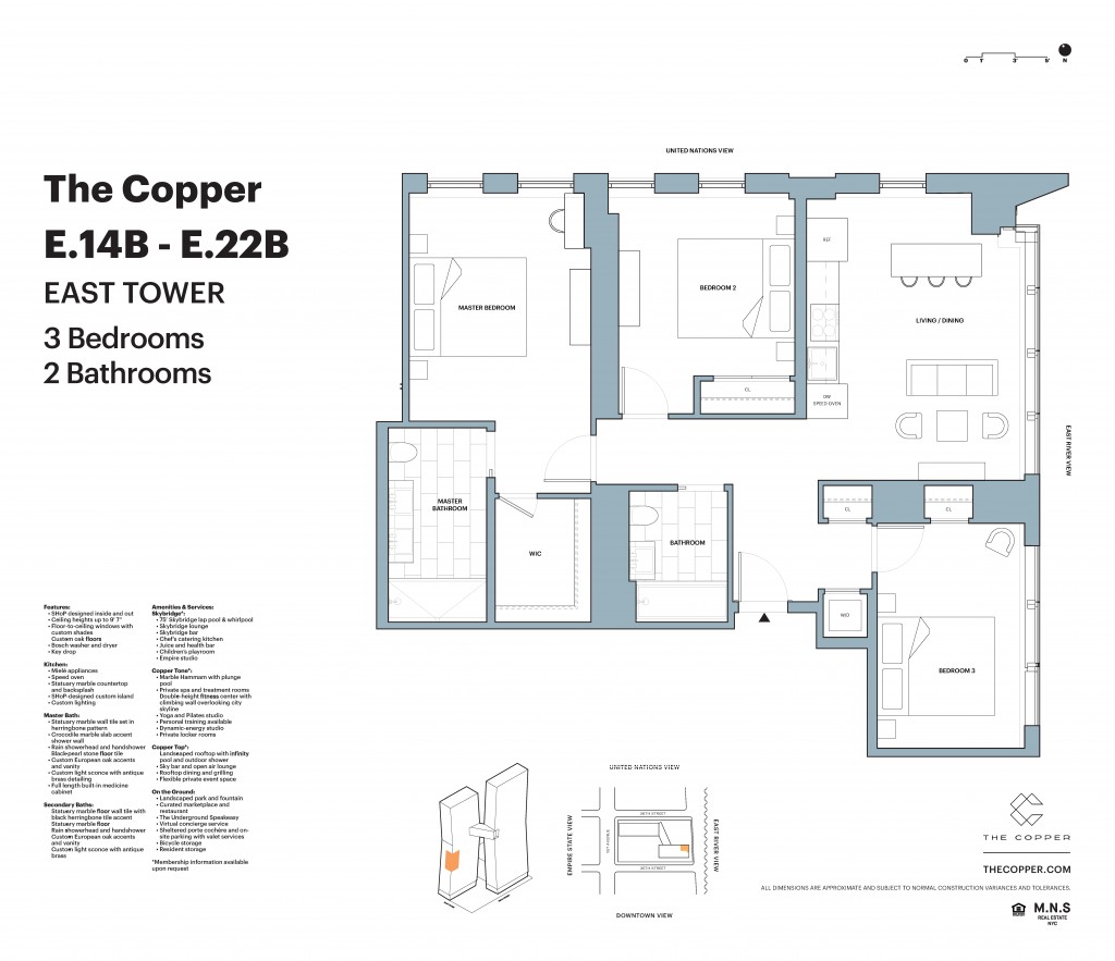 Floorplan for 626 1st Avenue, E-16B