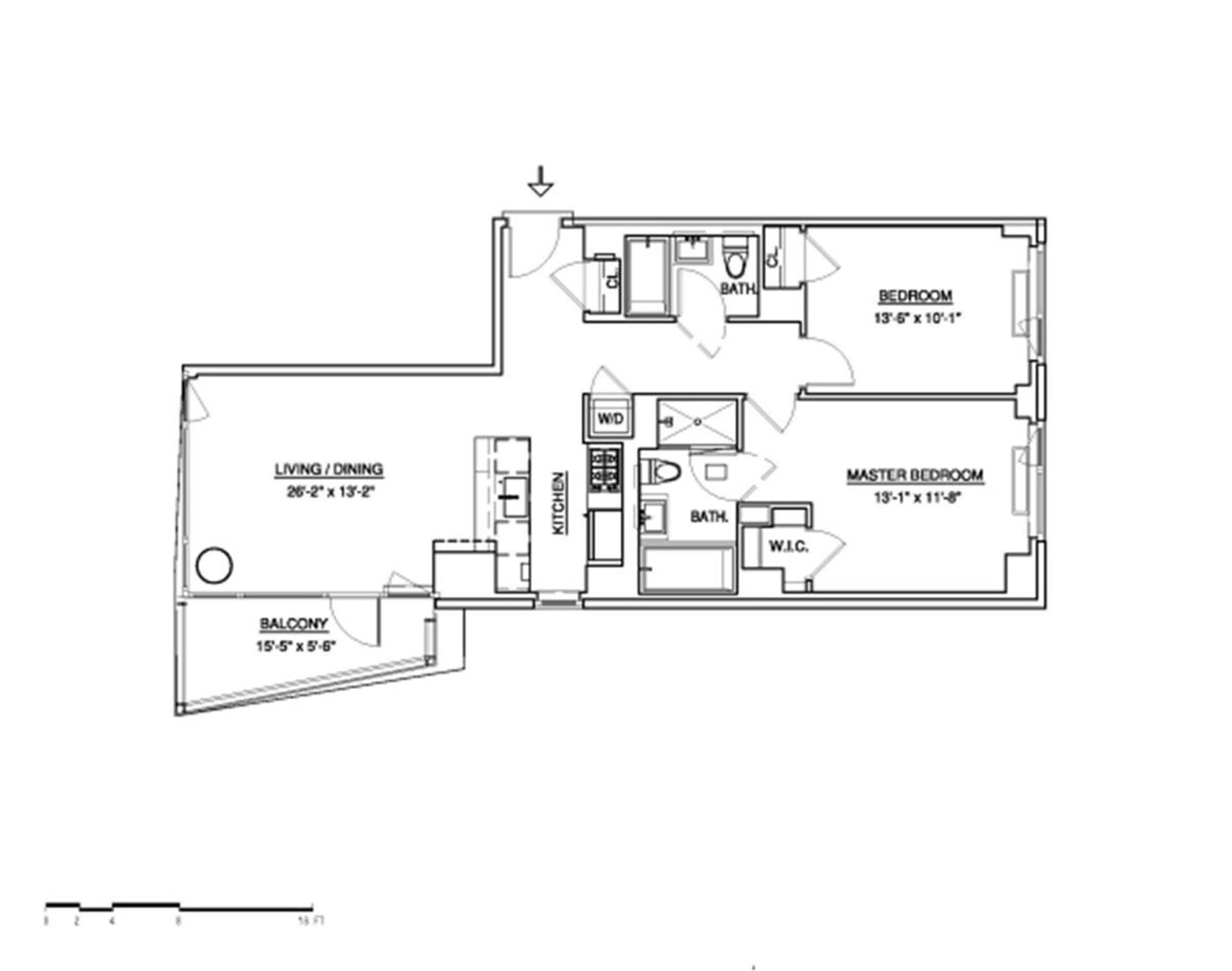 Floorplan for 22 North 6th Street, 17K