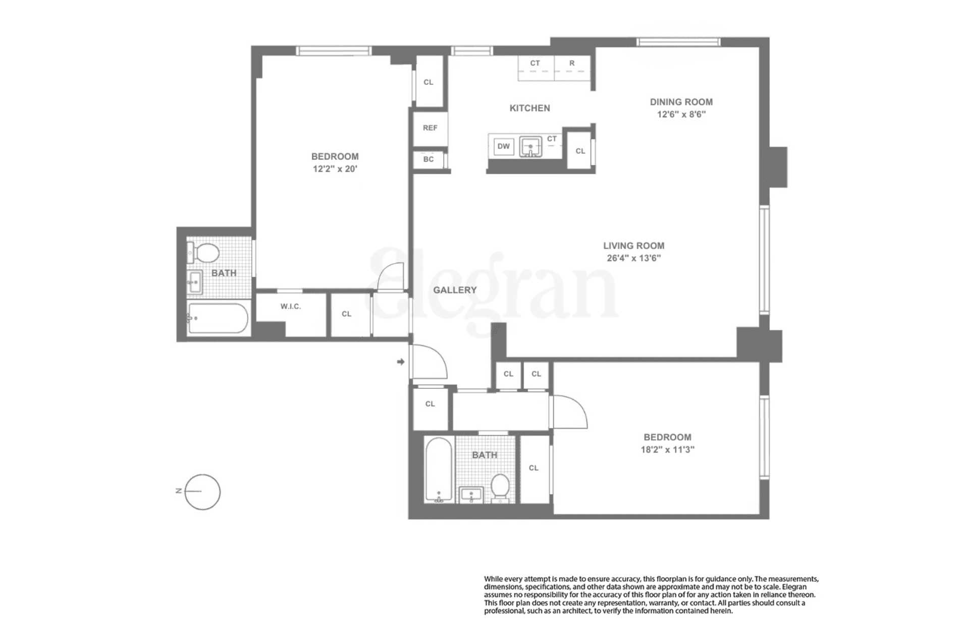 Floorplan for 10 West 66th Street, 3-G