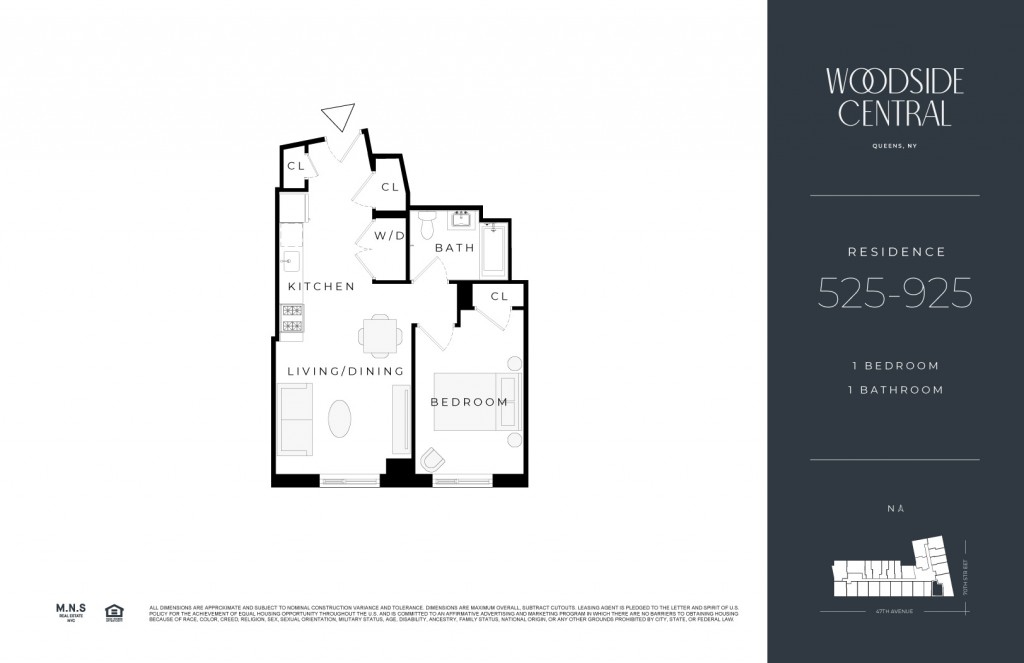 Floorplan for 46-10 70th Street, 625