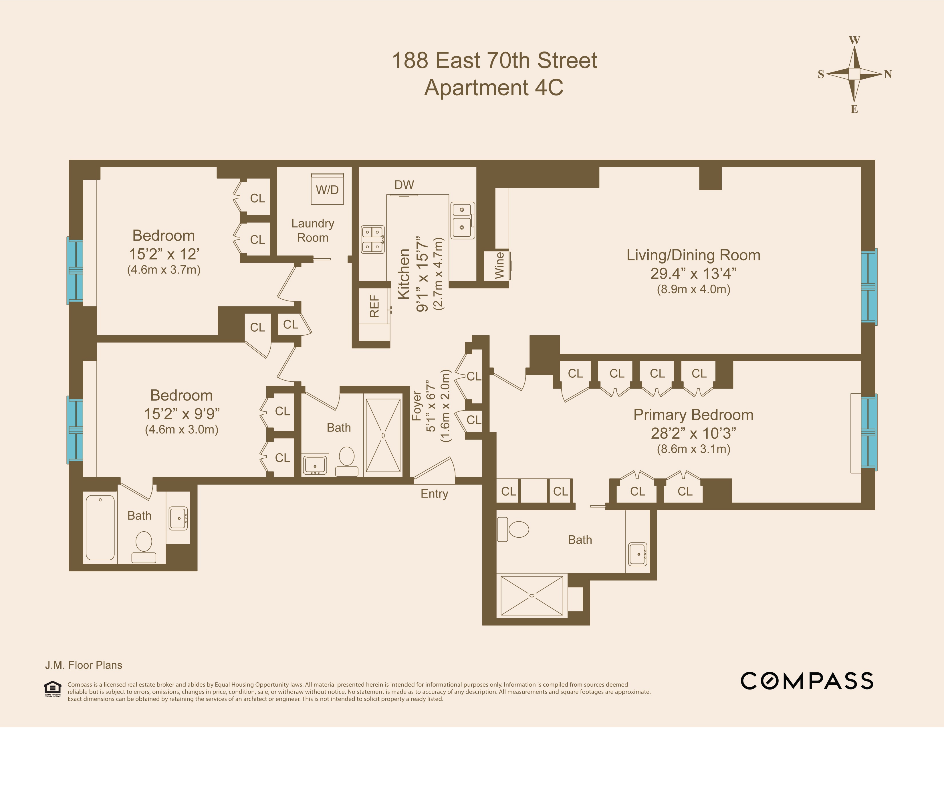 Floorplan for 188 East 70th Street, 4C