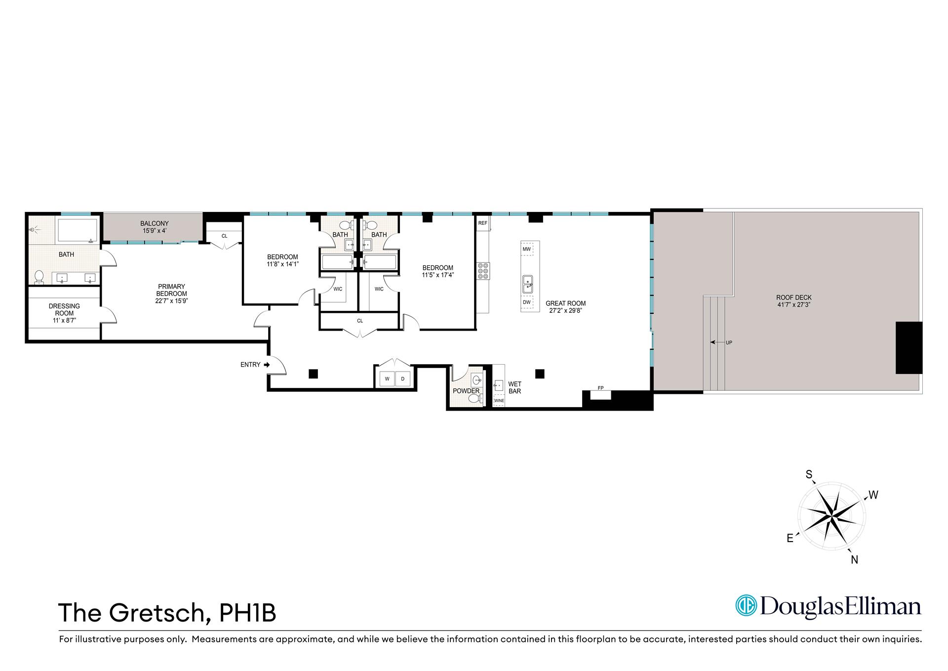 Floorplan for 60 Broadway, 11B