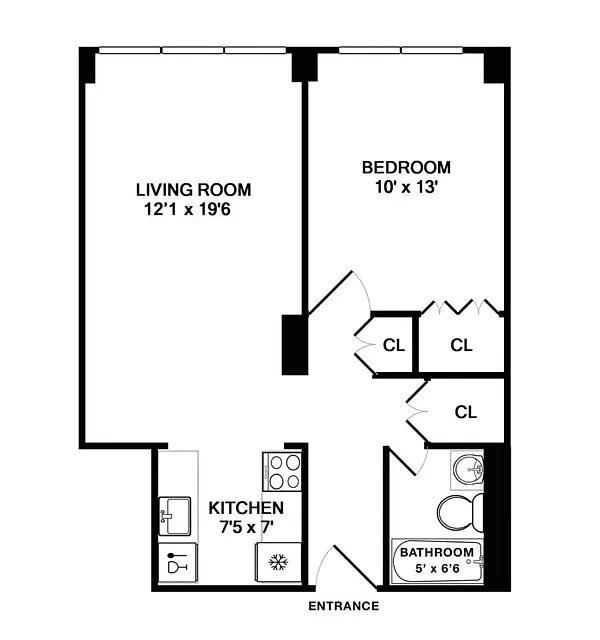 Floorplan for 340 East 93rd Street, 21F