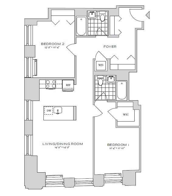 Floorplan for 70 Pine Street, 2102