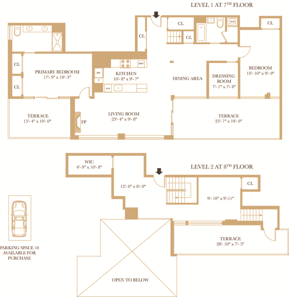 Floorplan for 11-12 44th Drive, PH4