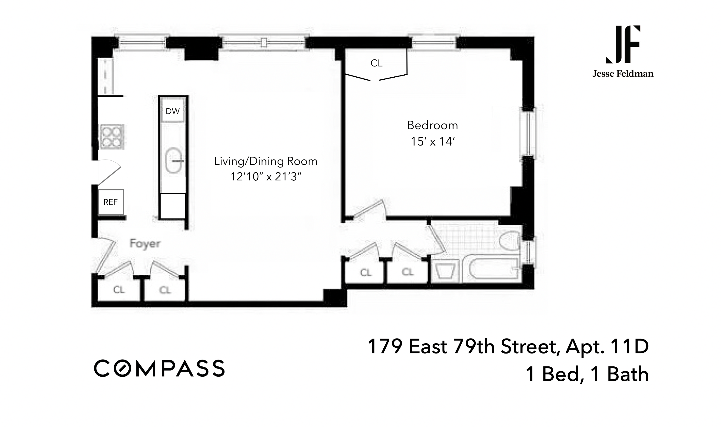 Floorplan for 179 East 79th Street, 11D