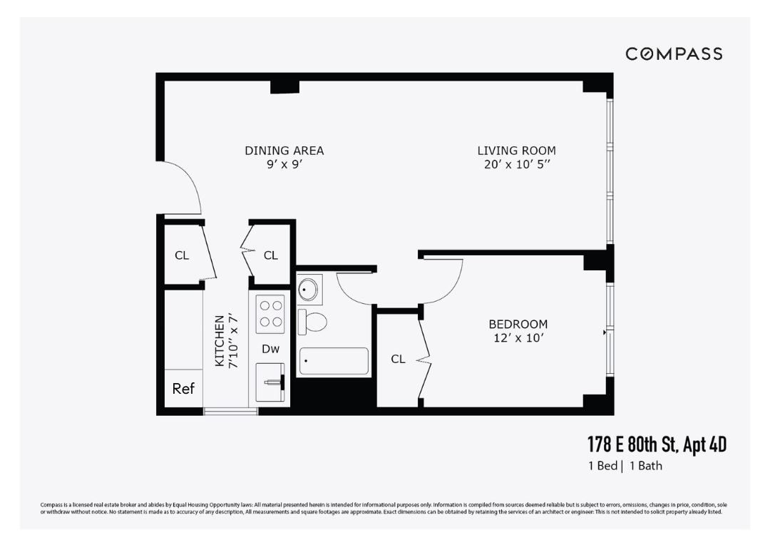 Floorplan for 178 East 80th Street, 4D