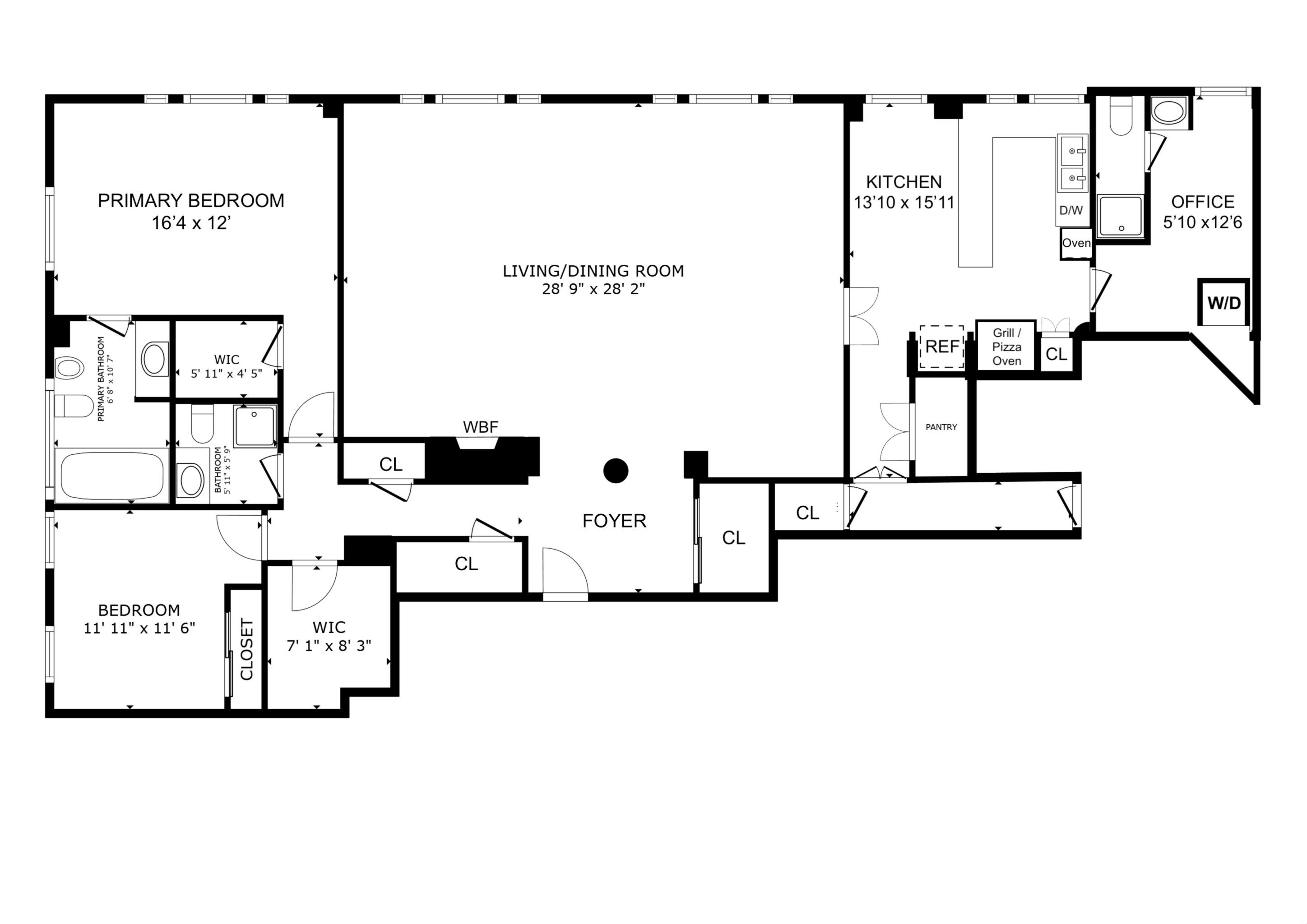 Floorplan for 815 Park Avenue, 10A