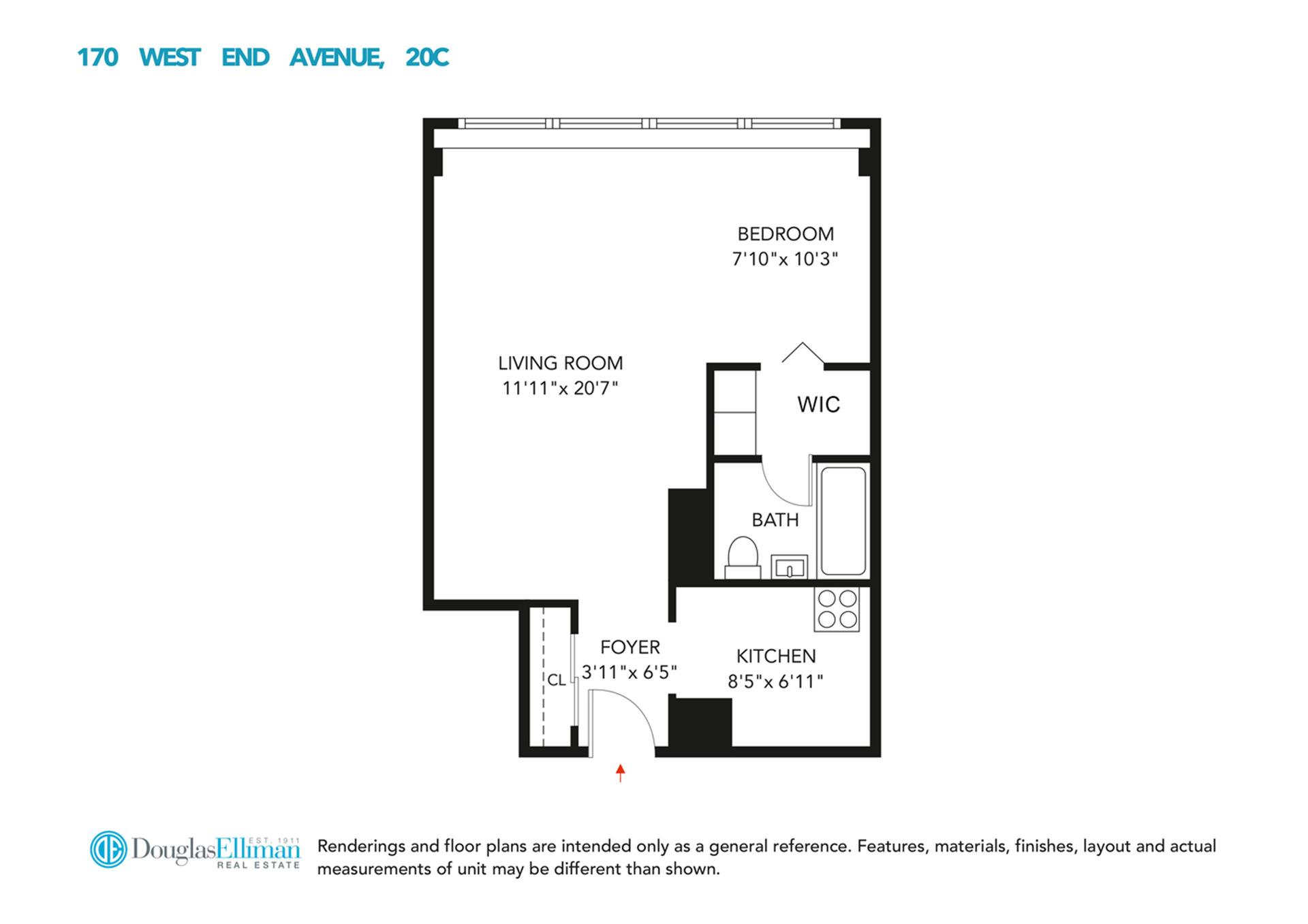 Floorplan for 170 West End Avenue, 20C