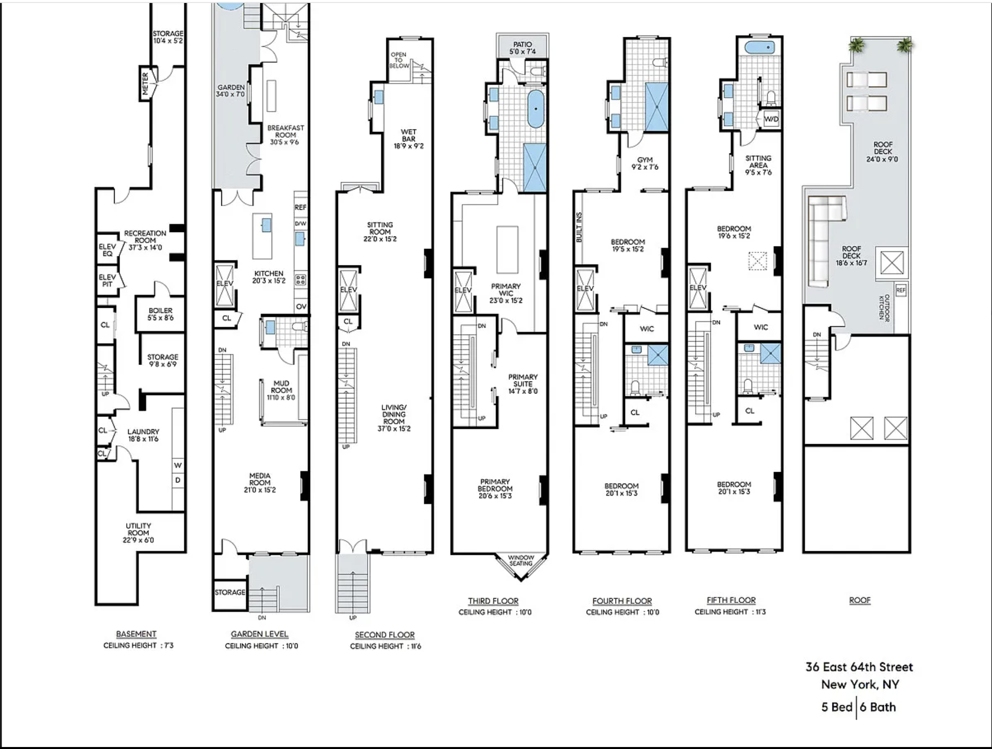 Floorplan for 36 East 64th Street