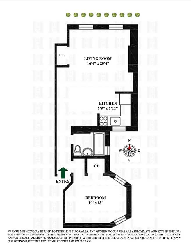 Floorplan for 162 East 91st Street, 2B