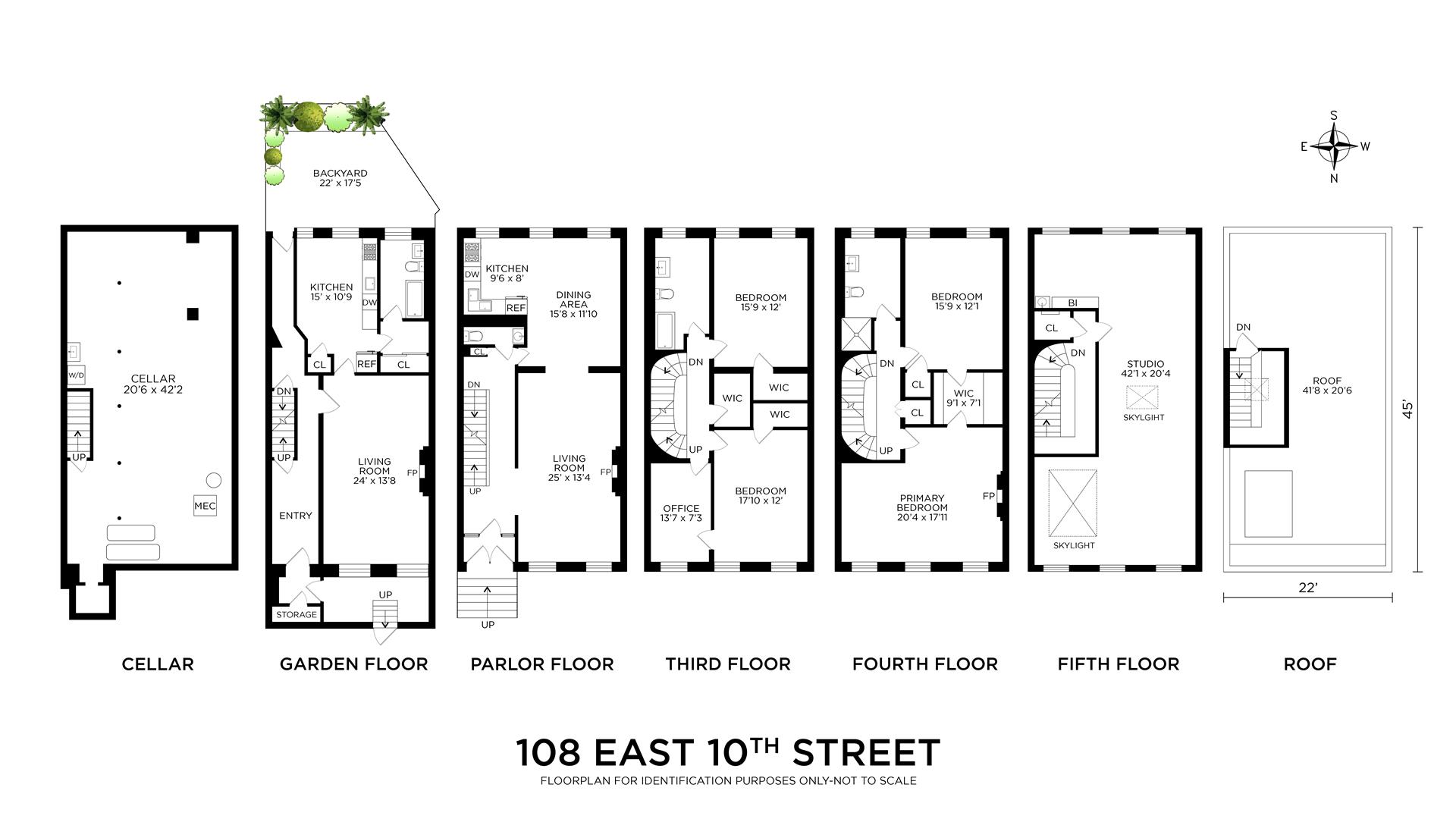 Floorplan for 108 East 10th Street