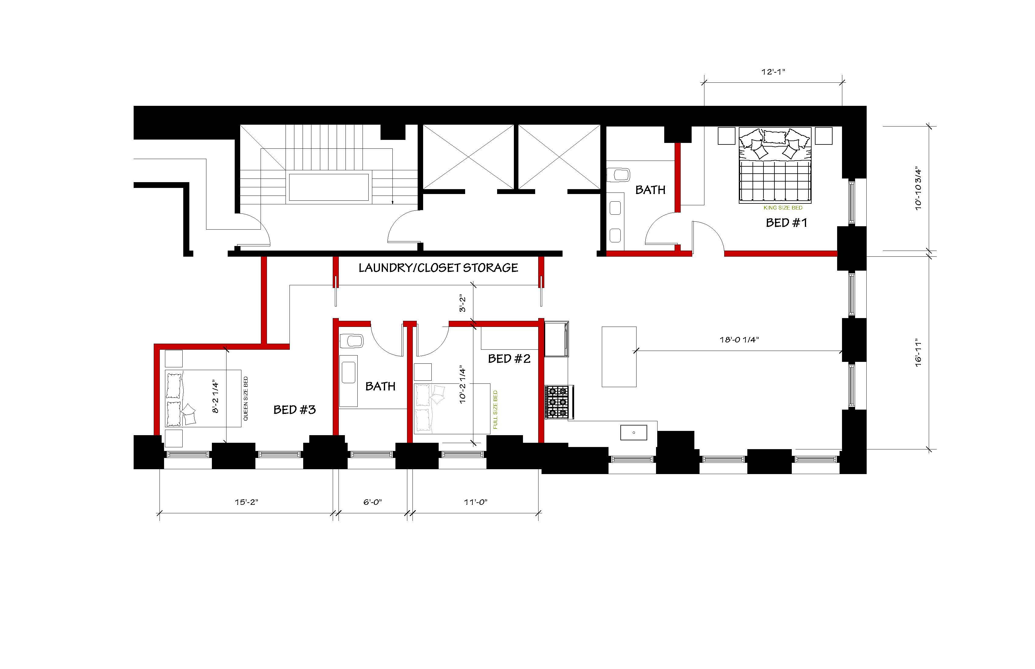 Floorplan for 31 Union Square, 2-A