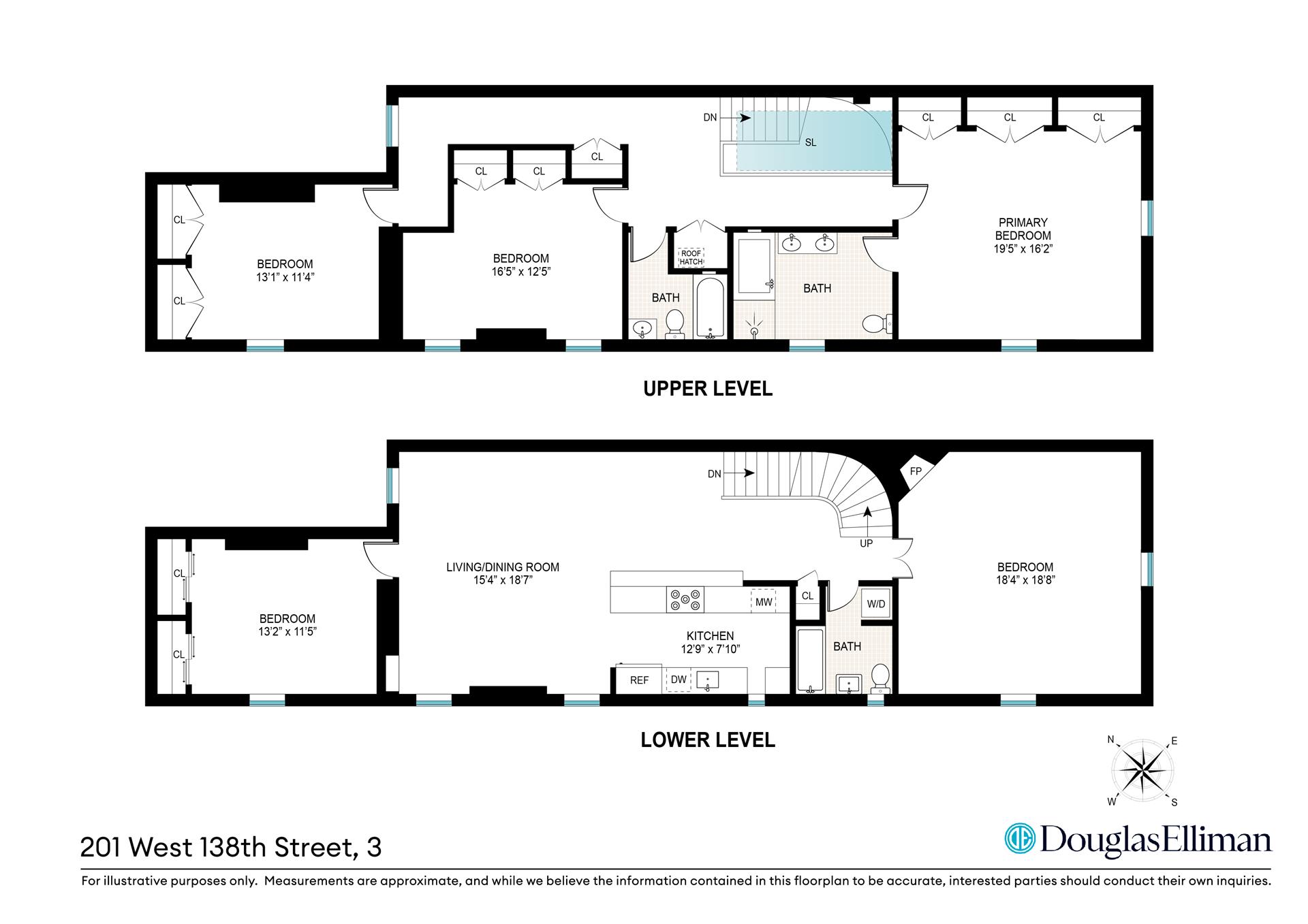 Floorplan for 201 West 138th Street, 3