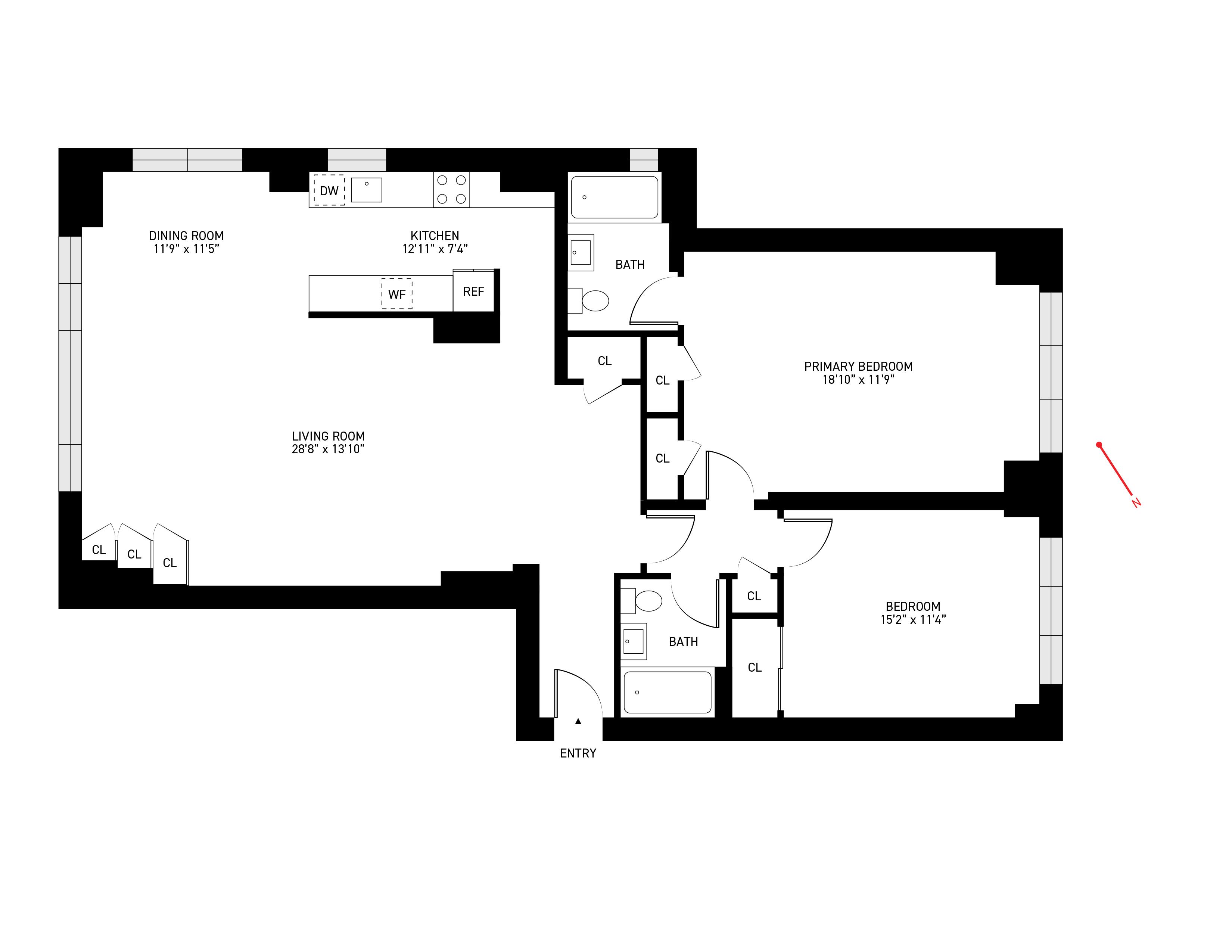 Floorplan for 130 East 63rd Street, 4-E