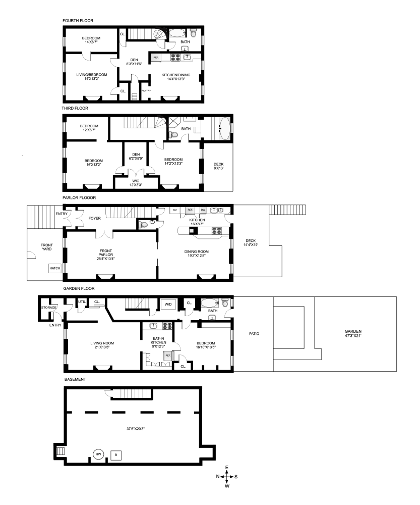 Floorplan for 428 Clermont Avenue