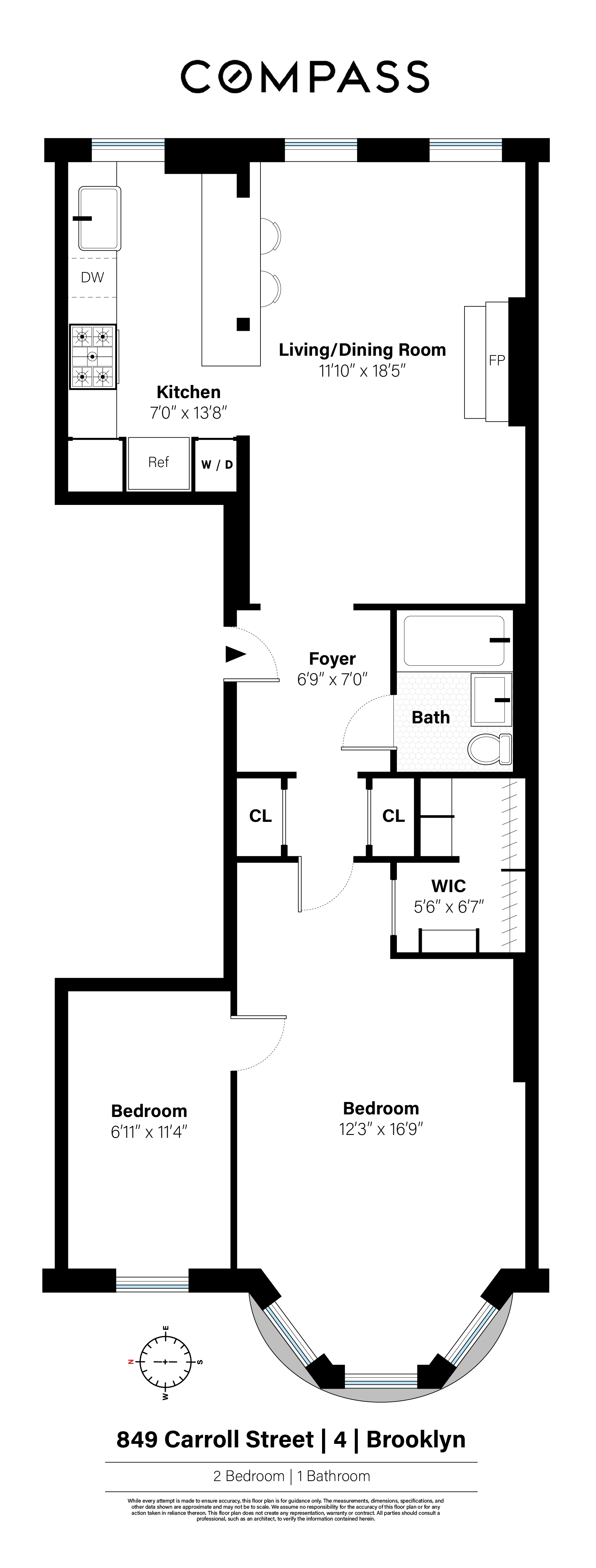 Floorplan for 849 Carroll Street, 4