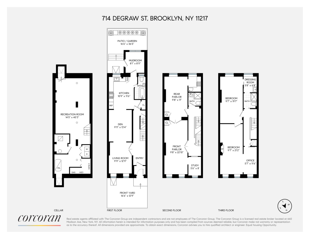 Floorplan for 714 De Graw Street