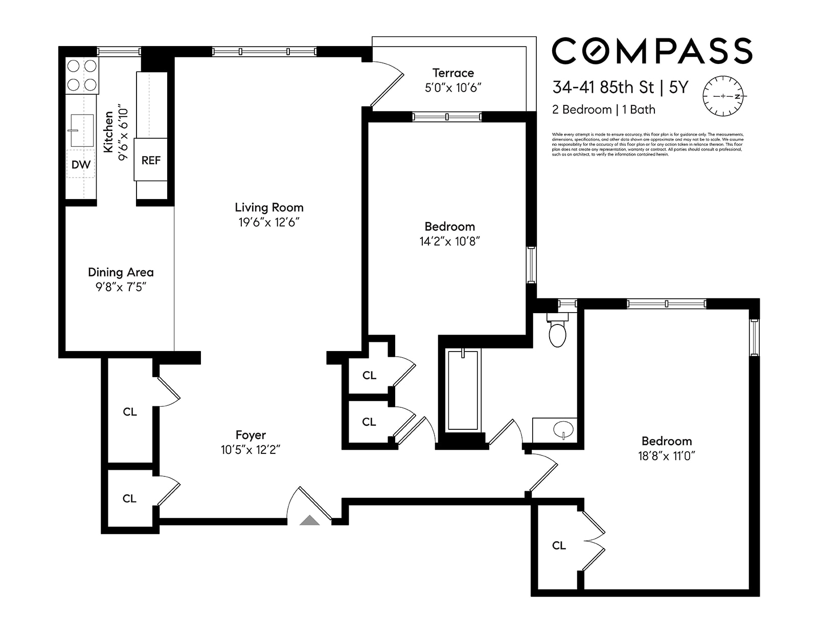 Floorplan for 34-41 85th Street, 5Y