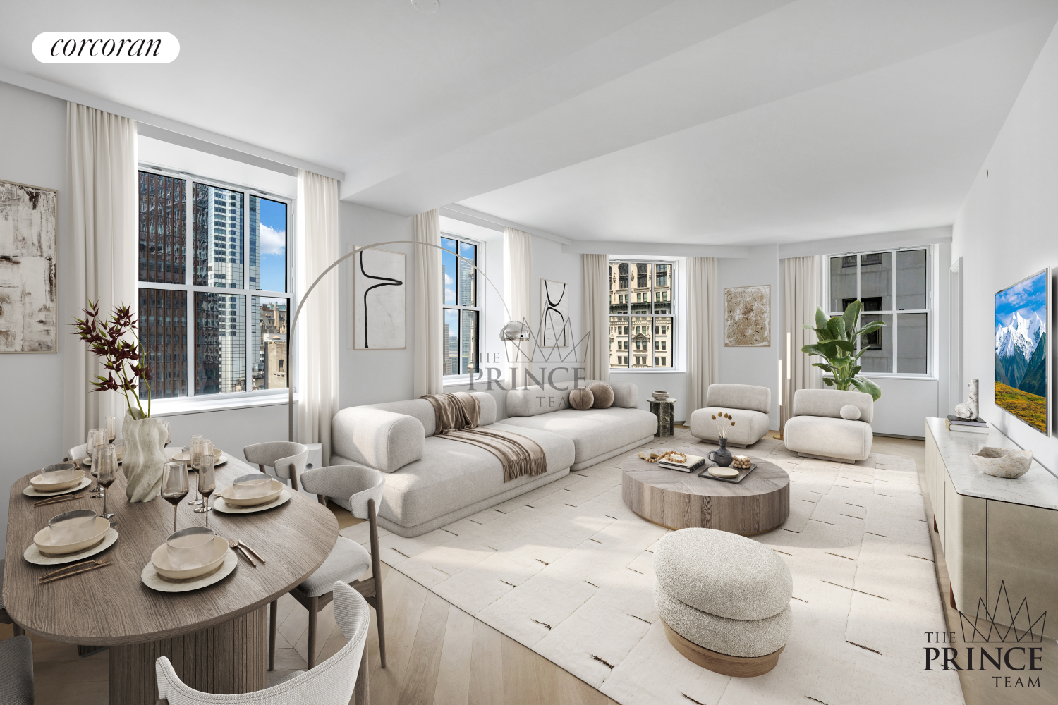 1 Wall Street 1601, Financial District, Downtown, NYC - 3 Bedrooms  
3.5 Bathrooms  
9 Rooms - 