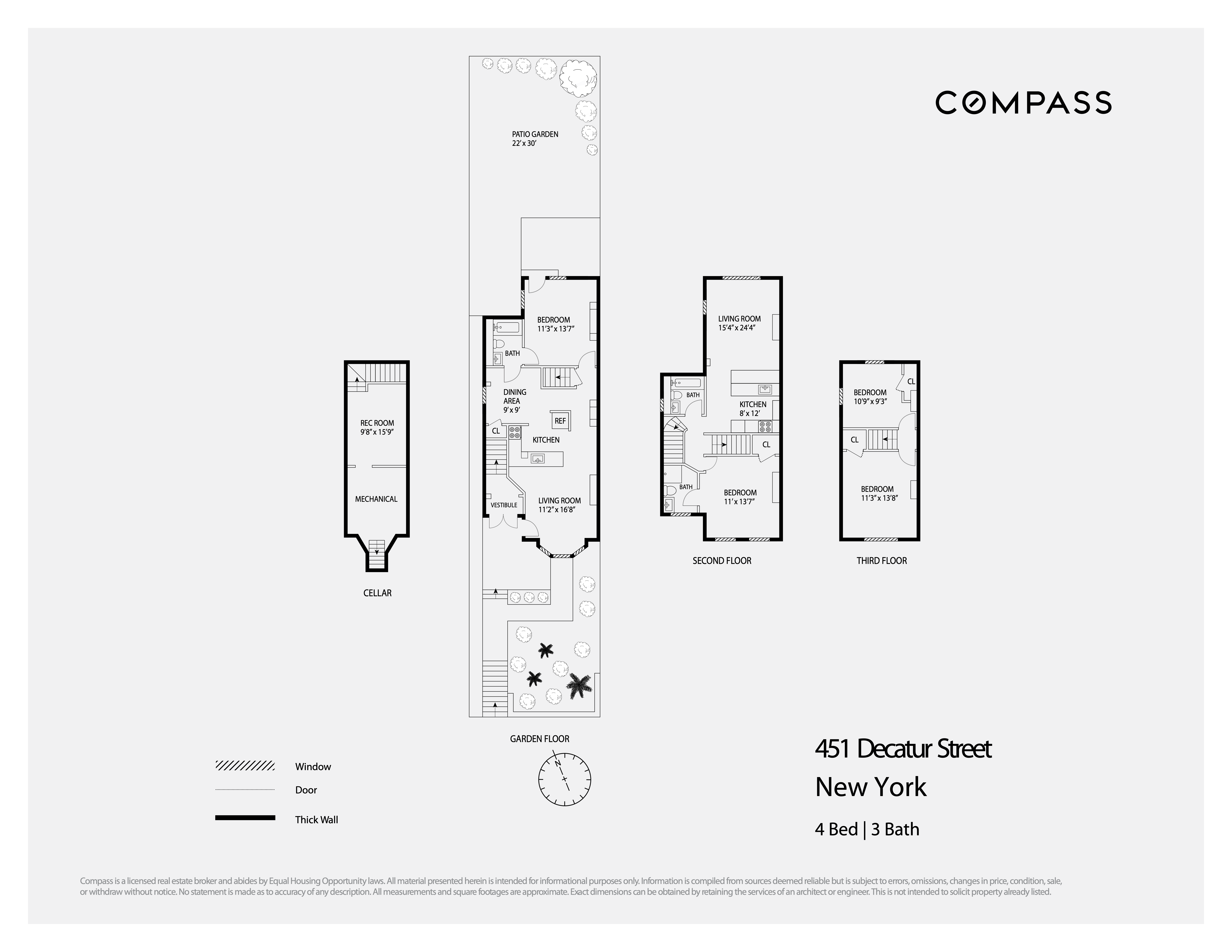 Floorplan for 451 Decatur Street