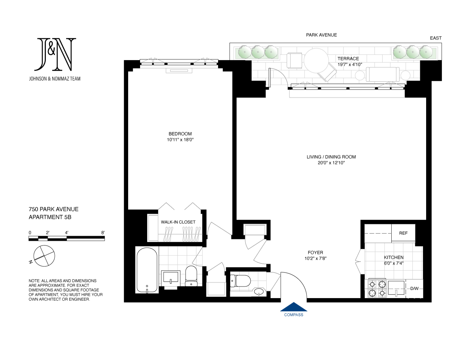 Floorplan for 750 Park Avenue, 5B